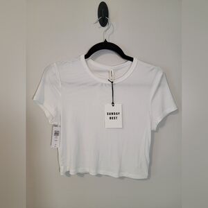 Aritzia Crop Short Sleeve